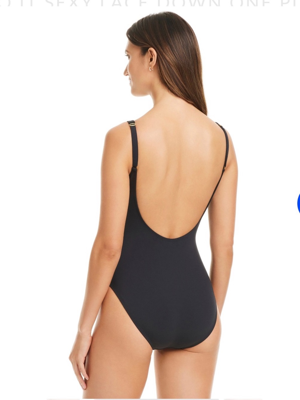 Bleu Rod Beattie Do It Sexy Lace Down One-Piece Swimsuit - Picture 3 of 4